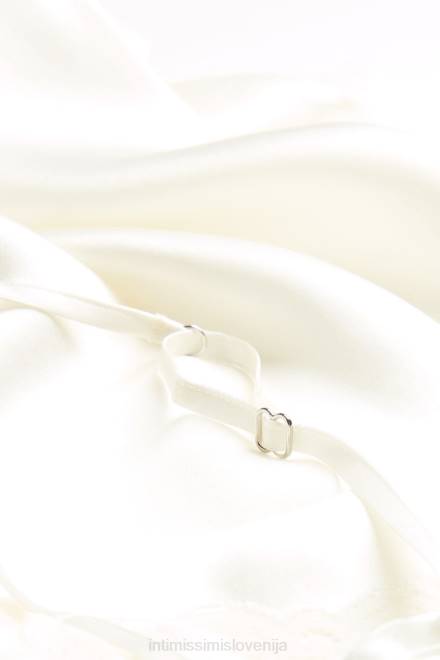 Intimissimi ženske 2127-prašno bela oblačila 2R8X1244 svilen kombinezon s čipkastim vstavkom