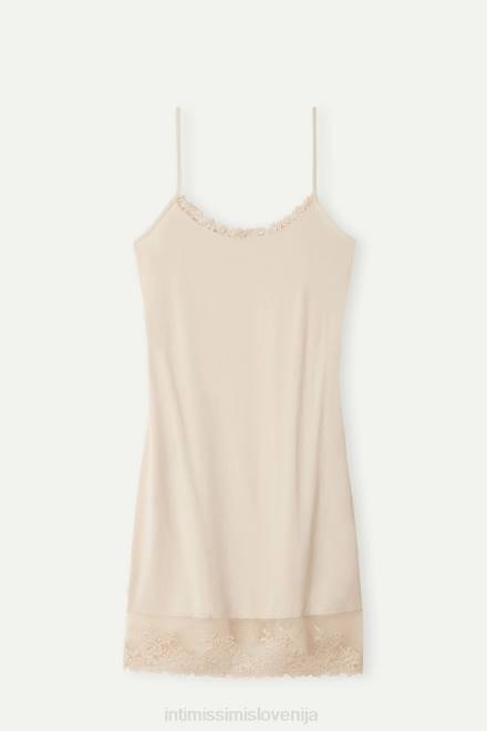 Intimissimi ženske 2280-roza svila oblačila 2R8X1226 lepe rože modal slip