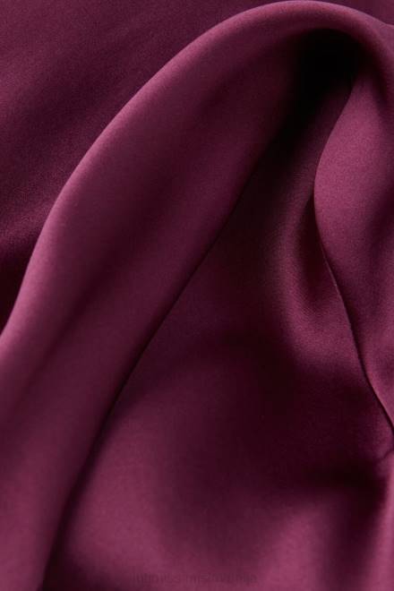 Intimissimi ženske 345j-vijolično vino oblačila 2R8X1201 svilen kombinezon s čipkastim vstavkom