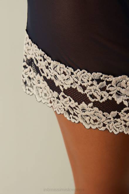 Intimissimi ženske 347i-globoko modra/vanilija oblačila 2R8X1243 lepe rožice babydoll