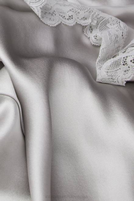 Intimissimi ženske 347j-ledeno siva oblačila 2R8X1207 svilen kombinezon s čipkastim vstavkom