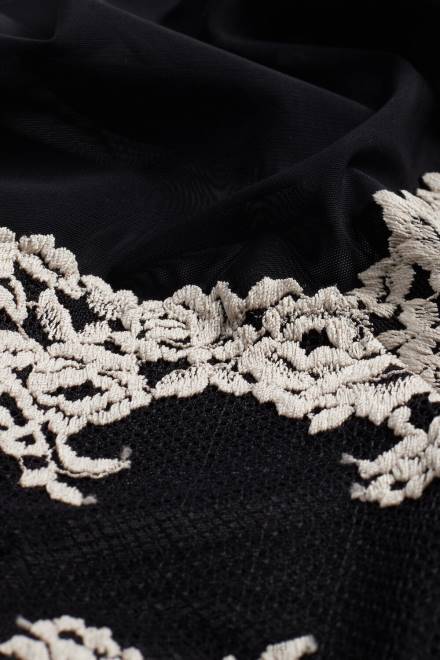 Intimissimi ženske 9887-črna/slonokoščena oblačila 2R8X1248 lepe rožice babydoll