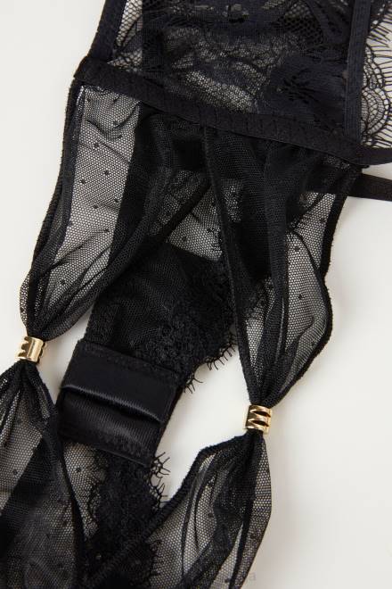 Intimissimi ženske 019-črna oblačila 2R8X884 pas za naramnice s čutnimi rožami