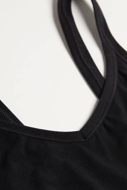 Intimissimi ženske 019-črna oblačila 2R8X1404 ultralahek bodi iz bombažnega telovnika Supima