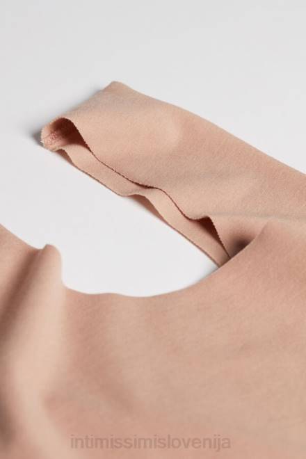 Intimissimi ženske 044-nežno bež oblačila 2R8X1426 bombažni bodi z okroglim izrezom Supima