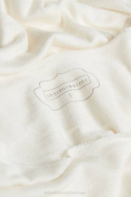 Intimissimi ženske 231i-naravna vanilija oblačila 2R8X1430 bodi z dolgimi rokavi iz modala in kašmirja