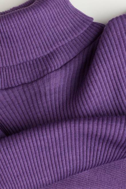 Intimissimi ženske 142j-kozmično vijolična oblačila 2R8X1338 cevasti top z dolgimi rokavi in ​​visokim ovratnikom iz volne in svile