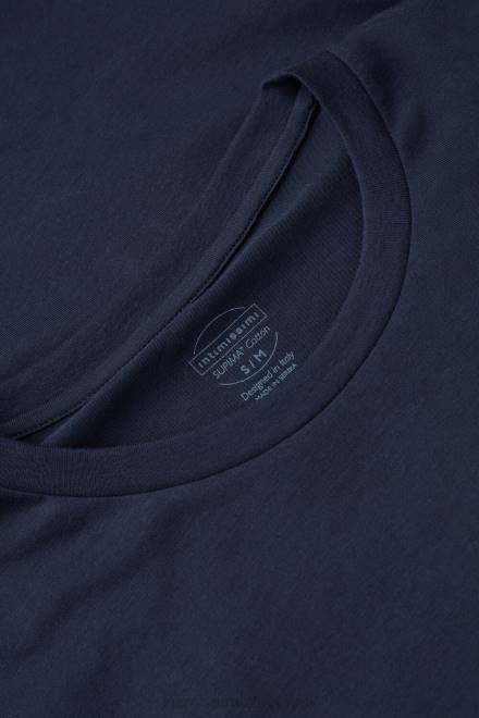 Intimissimi ženske 1467-intenzivno modra oblačila 2R8X1321 prevelik bombažni top z dolgimi rokavi Supima