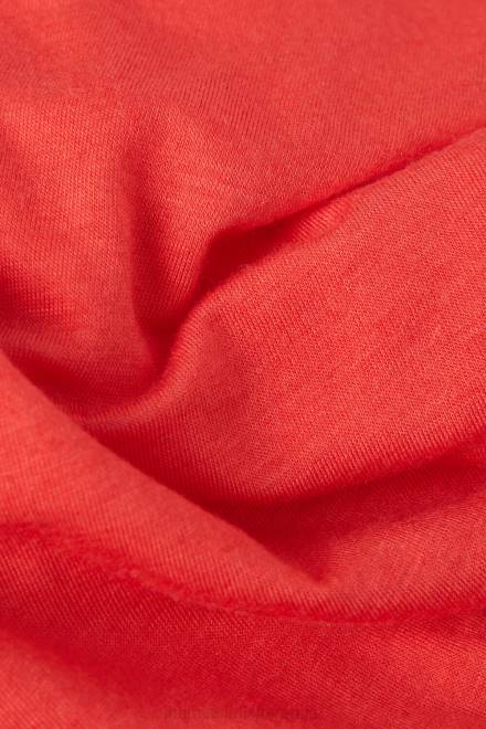 Intimissimi ženske 219j-plamen škrlat oblačila 2R8X1331 Ultralahek pulover iz modalnega kašmirja z ladjastim izrezom