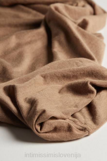 Intimissimi ženske 233i-karamela rjava oblačila 2R8X1432 modalni ultralahki top z visokim ovratnikom iz kašmirja