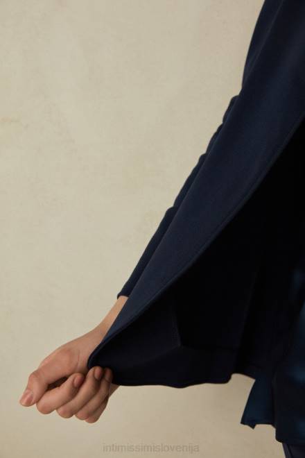 Intimissimi ženske 1467-intenzivno modra oblačila 2R8X1423 bombažna jopica z dolgimi rokavi