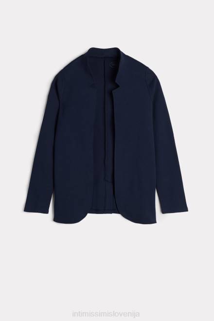 Intimissimi ženske 1467-intenzivno modra oblačila 2R8X1423 bombažna jopica z dolgimi rokavi