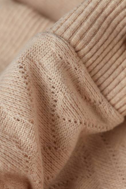 Intimissimi ženske 2106-bež mešanica oblačila 2R8X1349 jopica z dolgimi rokavi iz žakard pletenice