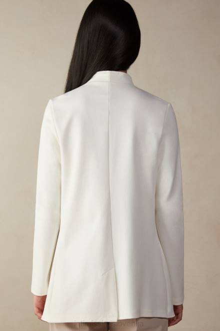 Intimissimi ženske 2127-prašno bela oblačila 2R8X1413 bombažna jopica z dolgimi rokavi