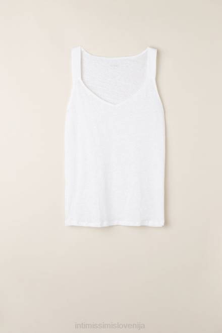 Intimissimi ženske 001-bela oblačila 2R8X1311 kamisol iz lanu