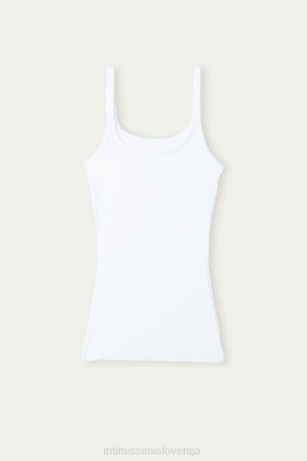 Intimissimi ženske 001-bela oblačila 2R8X1389 ultralahek top iz bombaža supima