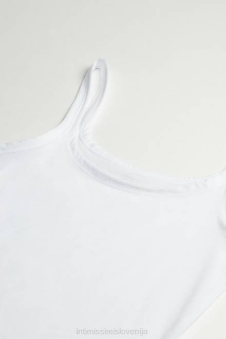 Intimissimi ženske 001-bela oblačila 2R8X1389 ultralahek top iz bombaža supima