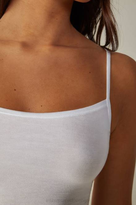 Intimissimi ženske 001-bela oblačila 2R8X1463 bombažni brezrokavnik ultrafresh supima