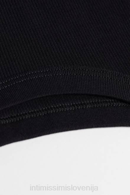 Intimissimi ženske 019-črna oblačila 2R8X1461 top brezrokavnik iz bombaža dirkača Supima