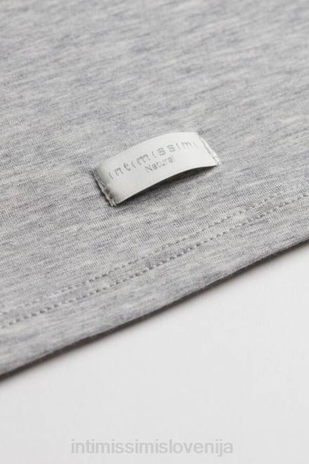 Intimissimi ženske 031-svetlo siv melanž oblačila 2R8X1485 zgornji del z naramnicami iz naravnega bombaža