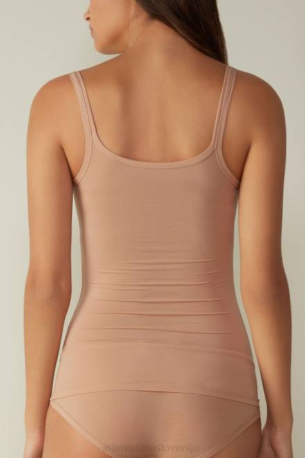 Intimissimi ženske 044-nežno bež oblačila 2R8X1411 ultralahek top iz bombaža supima