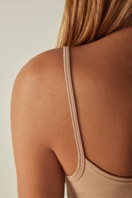 Intimissimi ženske 044-nežno bež oblačila 2R8X1459 bombažni brezrokavnik ultrafresh supima