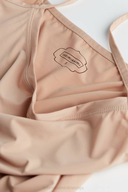 Intimissimi ženske 044-nežno bež oblačila 2R8X1479 lahek zgornji del na naramnice iz mikrovlaken