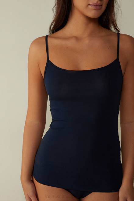 Intimissimi ženske 1467-intenzivno modra oblačila 2R8X1439 bombažni brezrokavnik ultrafresh supima