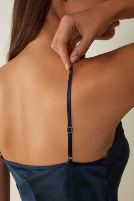 Intimissimi ženske 1467-intenzivno modra oblačila 2R8X1442 vrh iz čipke in svile