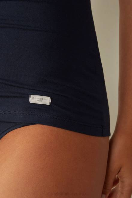 Intimissimi ženske 1467-intenzivno modra oblačila 2R8X1458 zgornji del z naramnicami iz naravnega bombaža