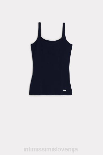 Intimissimi ženske 1467-intenzivno modra oblačila 2R8X1458 zgornji del z naramnicami iz naravnega bombaža