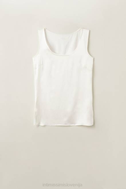 Intimissimi ženske 2127-prašno bela oblačila 2R8X1369 brezrokavnik iz svile in modala