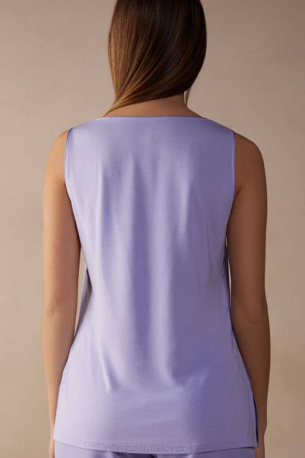 Intimissimi ženske 212j-sladka sivka oblačila 2R8X1291 brezrokavnik iz svile in modala