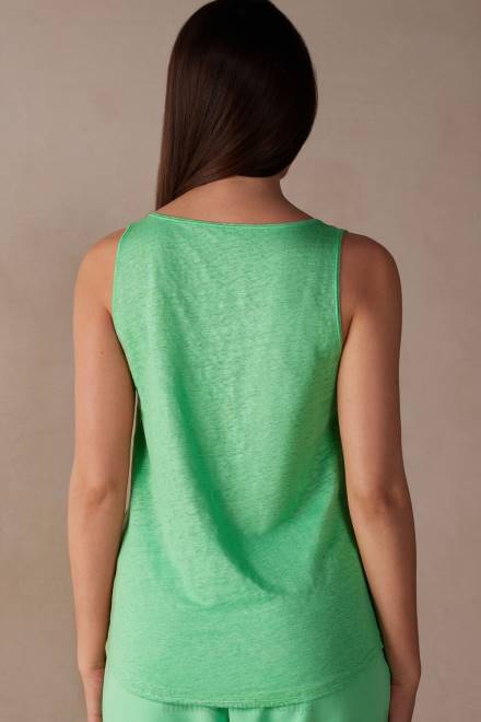 Intimissimi ženske 218j-jabolčna meta oblačila 2R8X1307 kamisol iz lanu