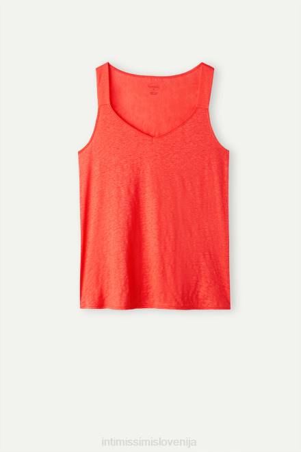 Intimissimi ženske 219j-plamen škrlat oblačila 2R8X1303 kamisol iz lanu