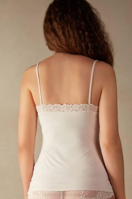 Intimissimi ženske 2280-roza svila oblačila 2R8X1354 modalni top s čudovitimi rožami