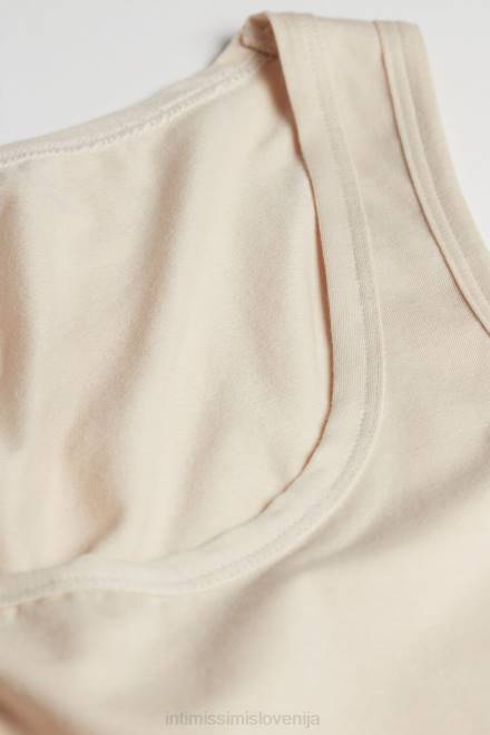 Intimissimi ženske 2280-roza svila oblačila 2R8X1483 naravni bombažni brezrokavnik s širokimi rameni