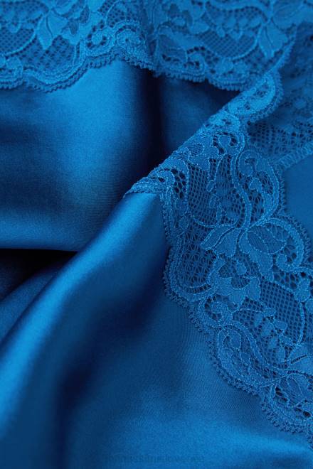 Intimissimi ženske 328j-mornarsko modra oblačila 2R8X1268 vrh iz čipke in svile