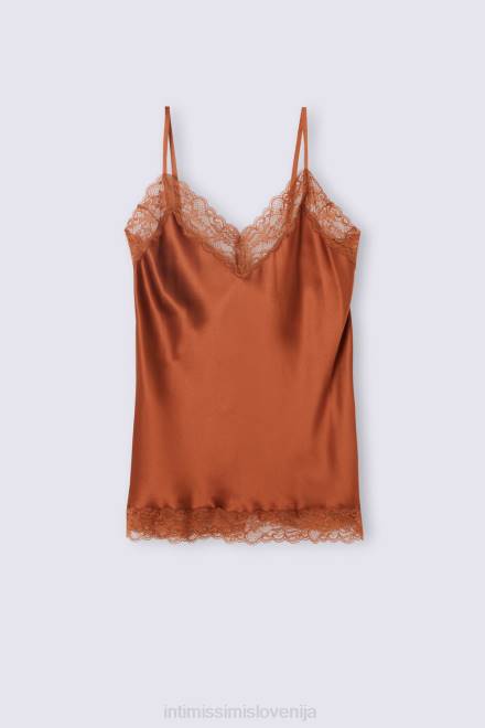 Intimissimi ženske 332j-svetli cimet oblačila 2R8X1267 vrh iz čipke in svile