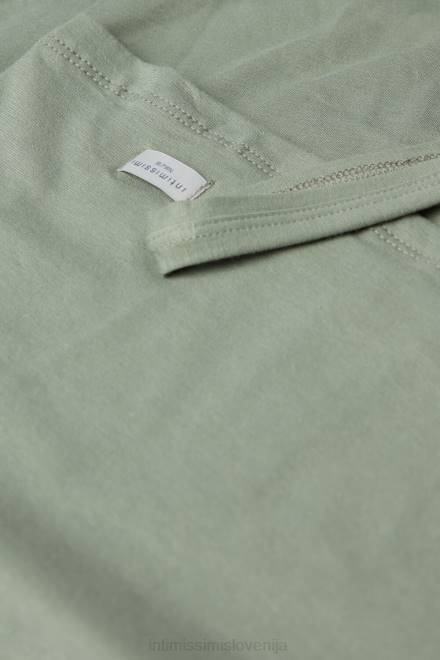 Intimissimi ženske 344j-žalvija zelena oblačila 2R8X1273 zgornji del z naramnicami iz naravnega bombaža