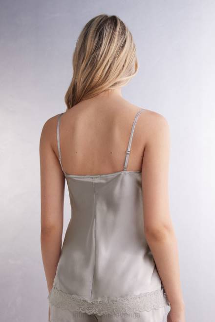 Intimissimi ženske 347j-ledeno siva oblačila 2R8X1263 vrh iz čipke in svile