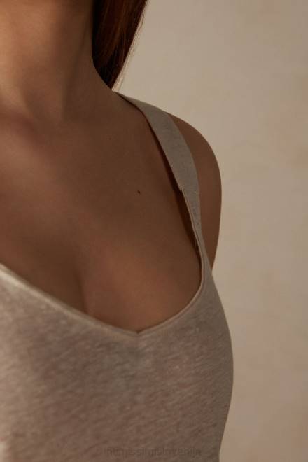 Intimissimi ženske 913i-bež vrv oblačila 2R8X1293 kamisol iz lanu