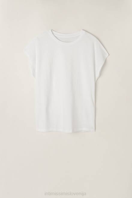 Intimissimi ženske 001-bela oblačila 2R8X1364 bombažna majica supima ultrafresh z okroglim izrezom s kratkimi rokavi