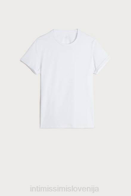 Intimissimi ženske 001-bela oblačila 2R8X1422 majica iz bombaža supima s kratkimi rokavi