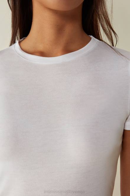 Intimissimi ženske 001-bela oblačila 2R8X1456 majica s kratkimi rokavi iz supima bombaža ultrafresh