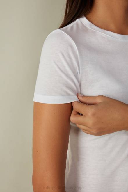 Intimissimi ženske 001-bela oblačila 2R8X1456 majica s kratkimi rokavi iz supima bombaža ultrafresh