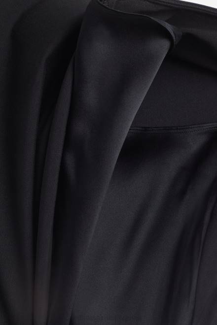 Intimissimi ženske 019-črna oblačila 2R8X1368 svila s kratkimi rokavi in ​​top iz modala