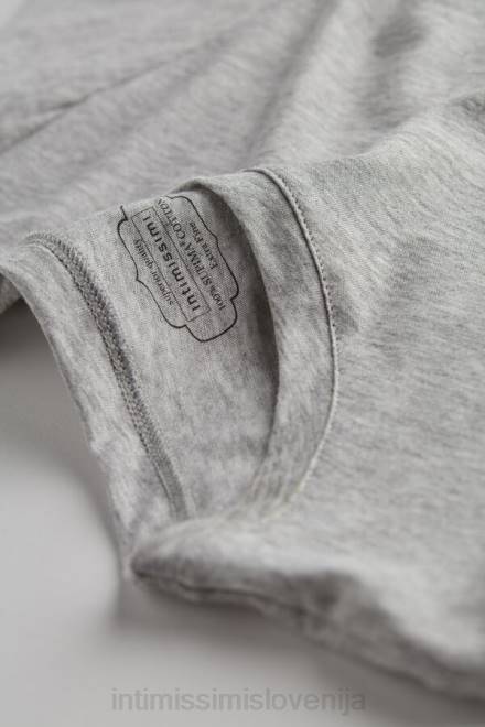 Intimissimi ženske 031-svetlo siv melanž oblačila 2R8X1454 majica s kratkimi rokavi iz supima bombaža ultrafresh