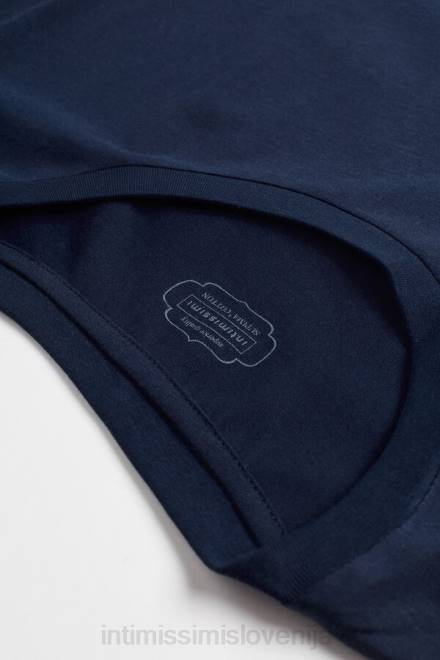 Intimissimi ženske 1467-intenzivno modra oblačila 2R8X1418 majica iz bombaža supima s kratkimi rokavi