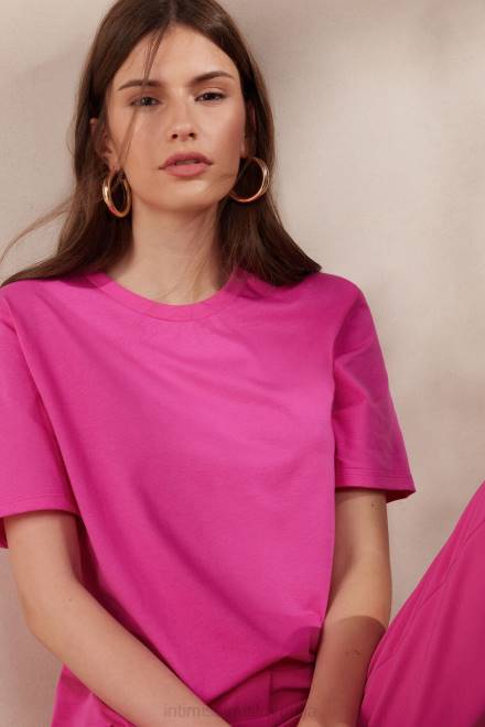 Intimissimi ženske 206j-valentinovo roza oblačila 2R8X1283 majica iz bombaža supima s kratkimi rokavi